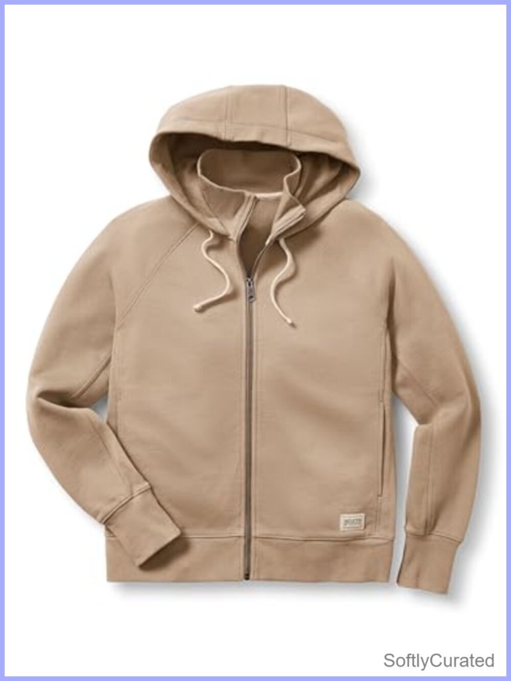 Full-Zip Hoodie Cotton Fleece Active Hooded Sweatshirt
